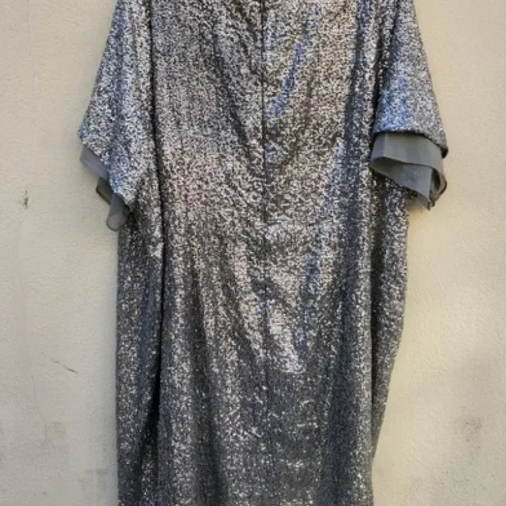 Eloquii Sparkle floral shift dress *BLOGGER FAVE*(Please read description) - Picture 3 of 16